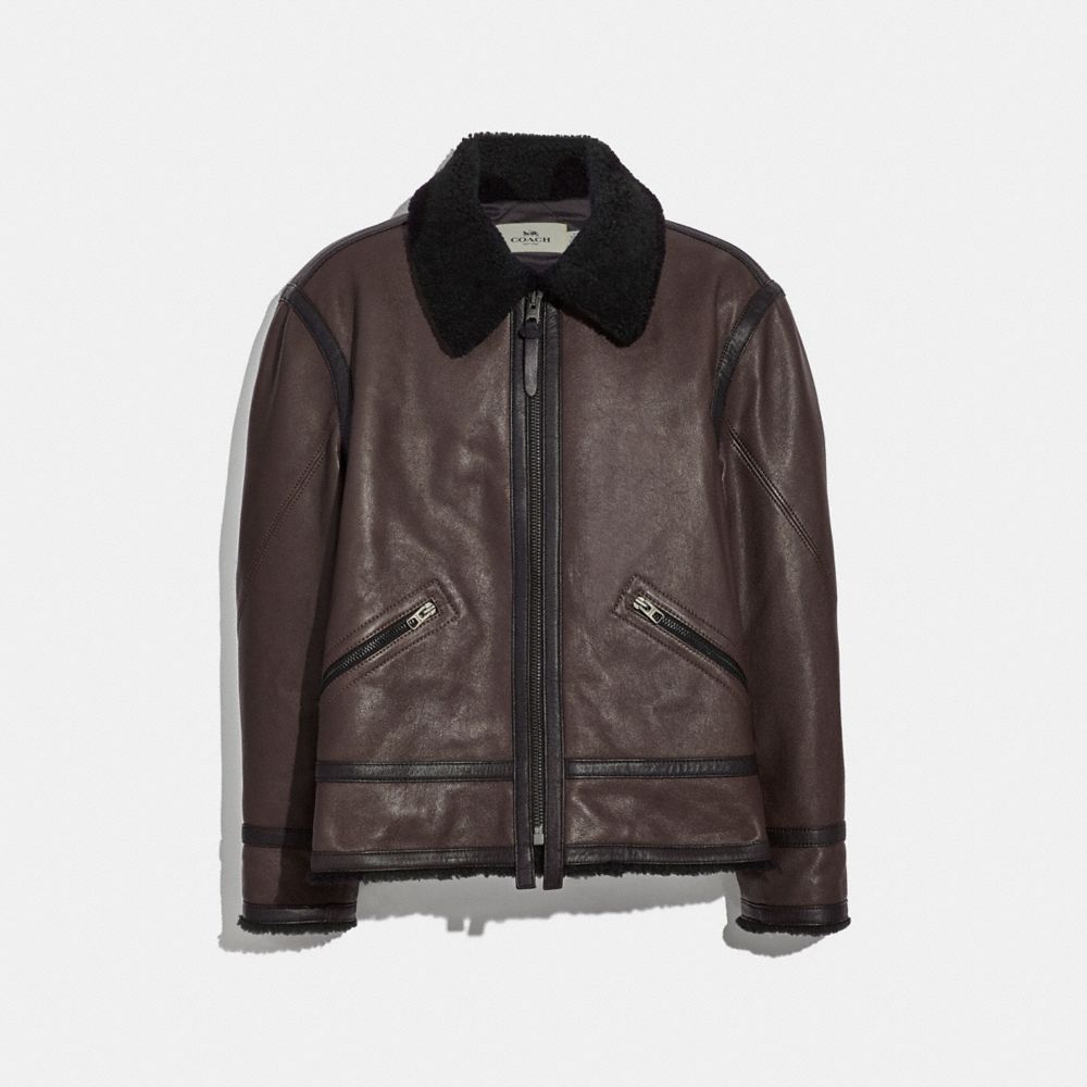 COACH AVIATOR JACKET - BARK - F33819