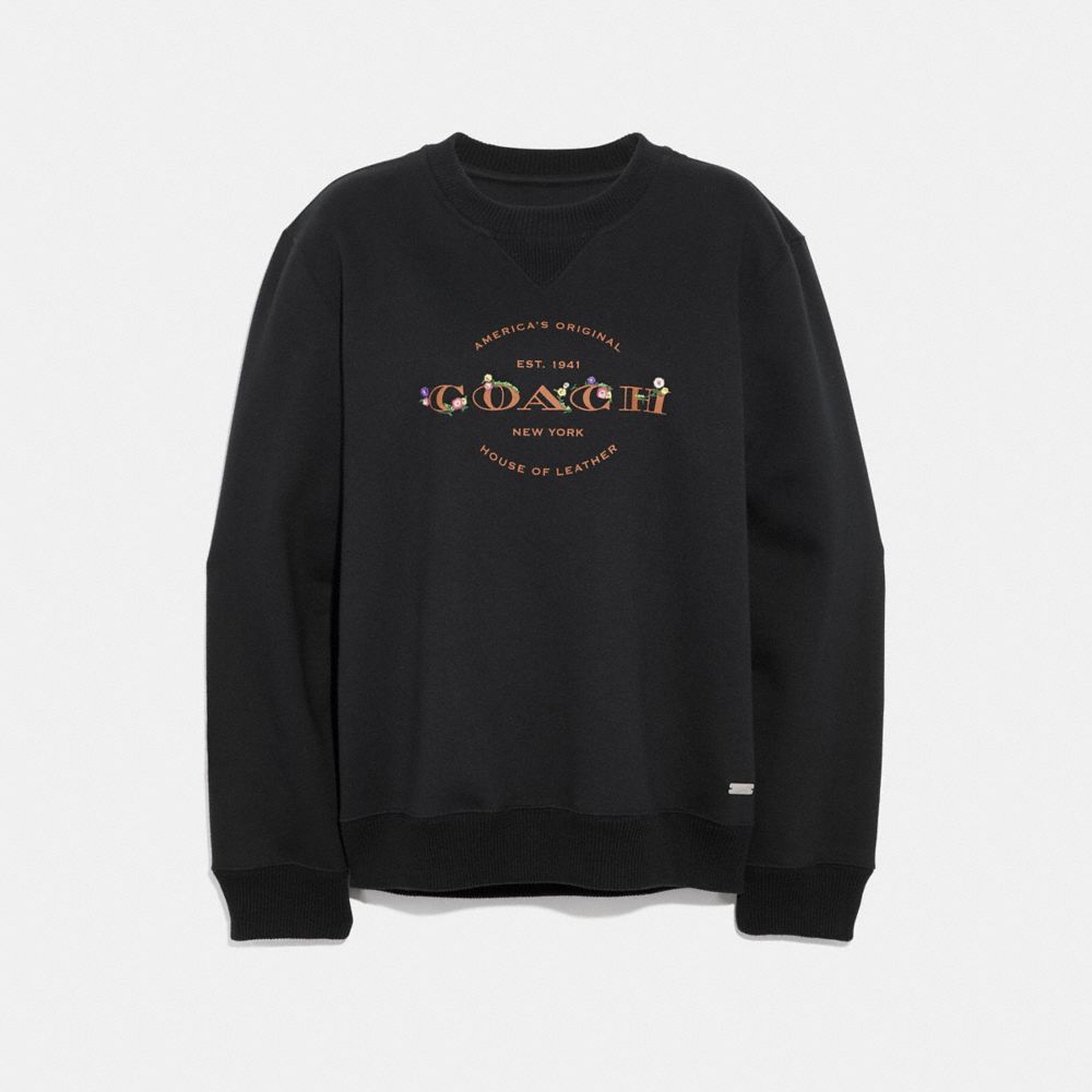 COACH F33863 Coach Sweatshirt BLACK