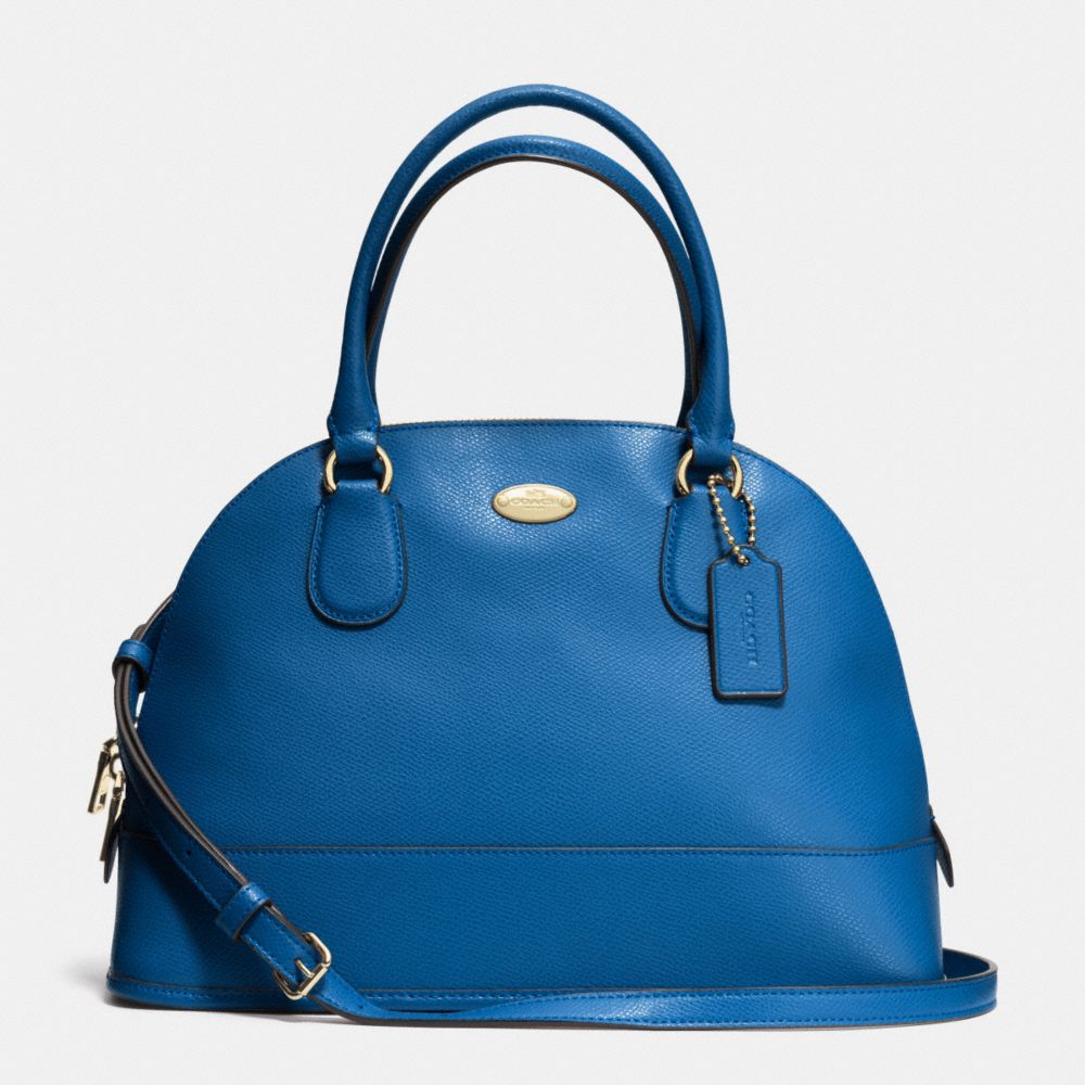 COACH CORA DOMED SATCHEL IN CROSSGRAIN LEATHER -  IMDEN - f33909