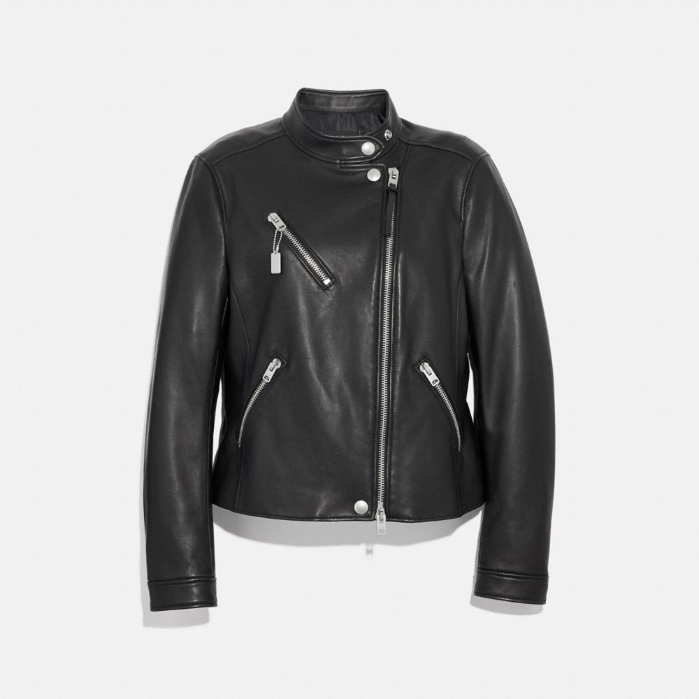 UPTOWN RACER JACKET - BLACK - COACH F34021