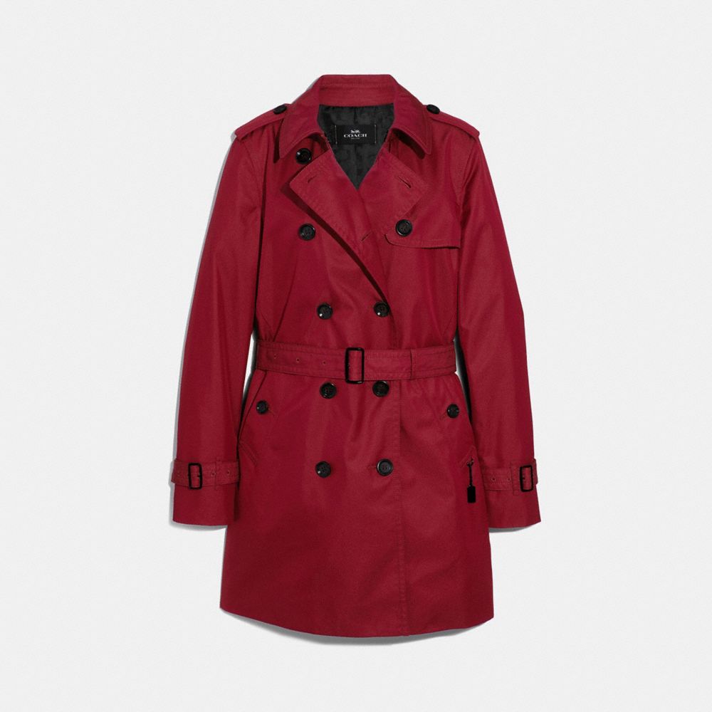 COACH F34024 TRENCH RUBY