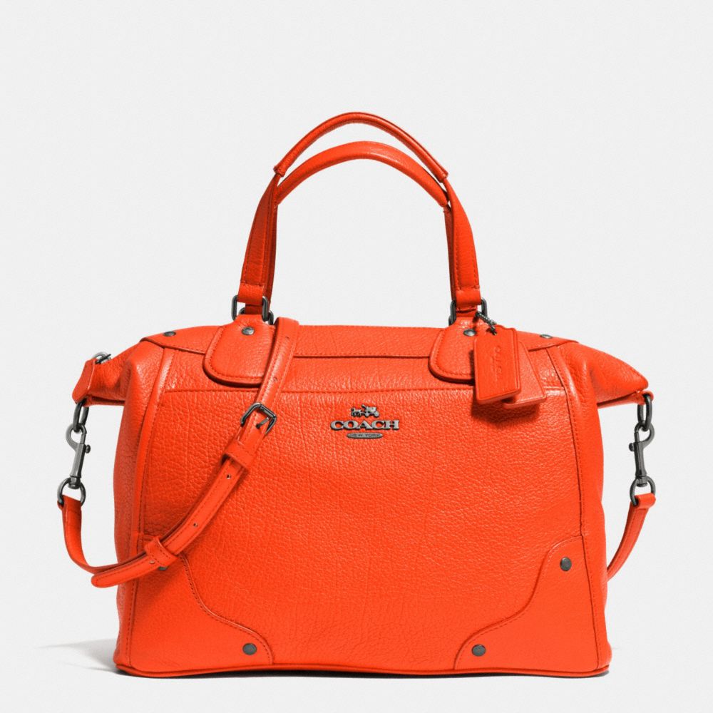 MICKIE SATCHEL IN GRAIN LEATHER - f34040 - QBORG