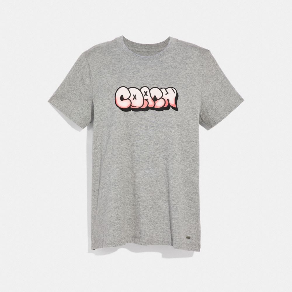 HIP-HOP T-SHIRT - COACH f34115 - GRAY