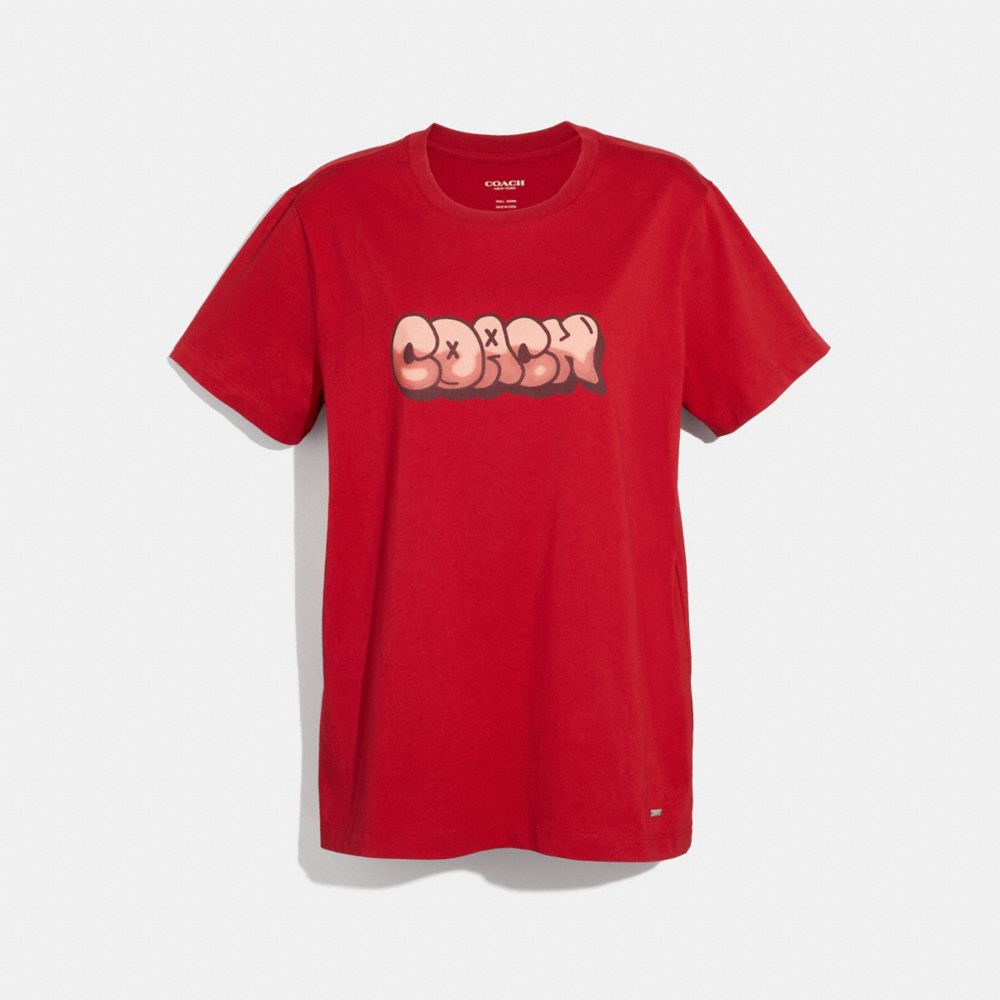 COACH f34115 HIP-HOP T-SHIRT RED