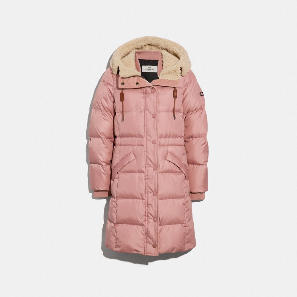 LONG PUFFER - ROSE - COACH F34128