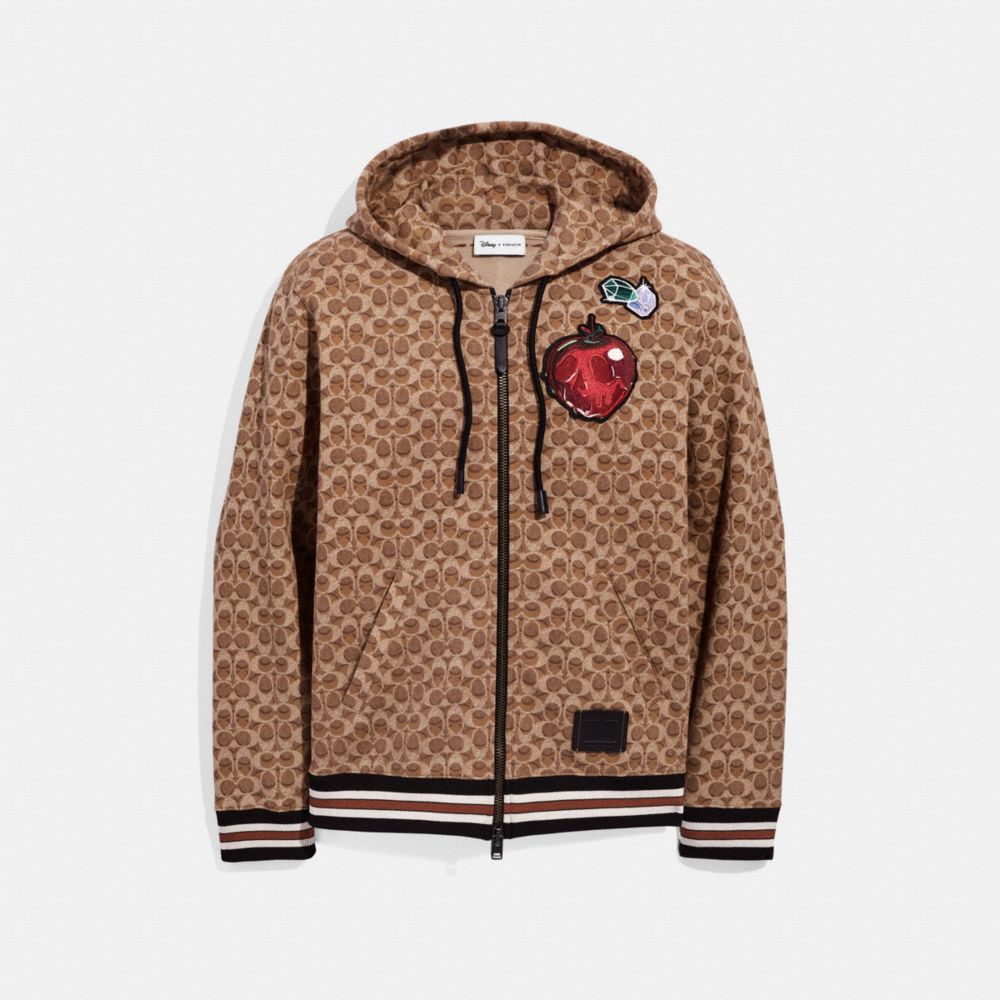 DISNEY X COACH SIGNATURE DOC HOODIE - KHAKI - COACH F34221