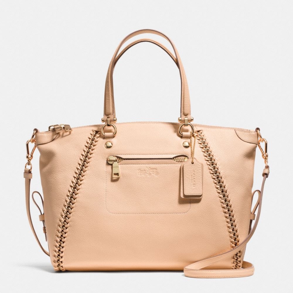 PRAIRIE SATCHEL IN WHIPLASH LEATHER - f34339 - LIAPR