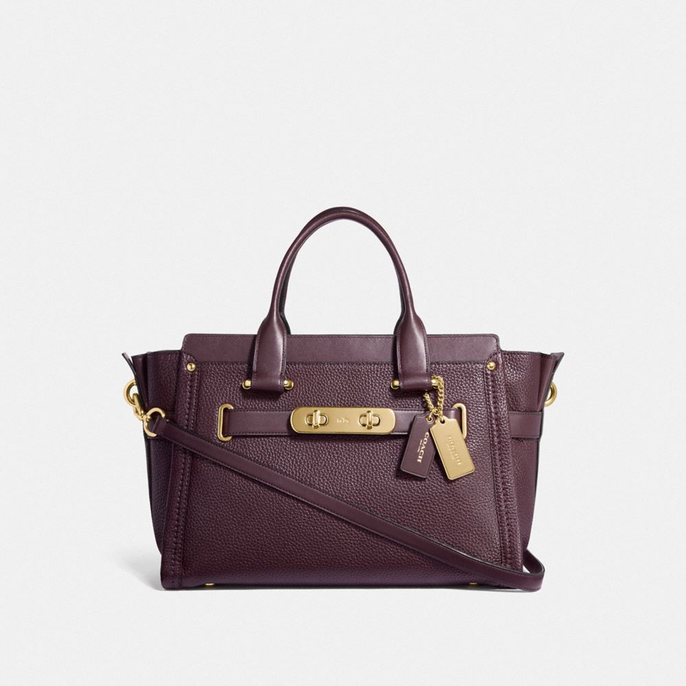 COACH COACH SWAGGER - GD/OXBLOOD - F34408