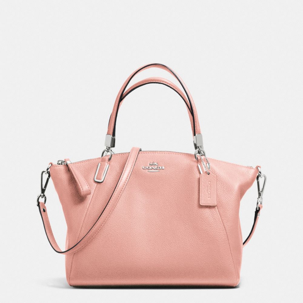 COACH F34493 - SMALL KELSEY SATCHEL IN PEBBLE LEATHER SILVER/BLUSH