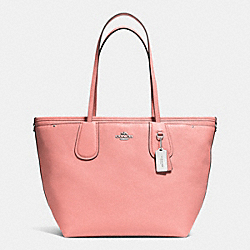 COACH TAXI BABY BAG TOTE IN CROSSGRAIN LEATHER - f34522 - SILVER/PINK