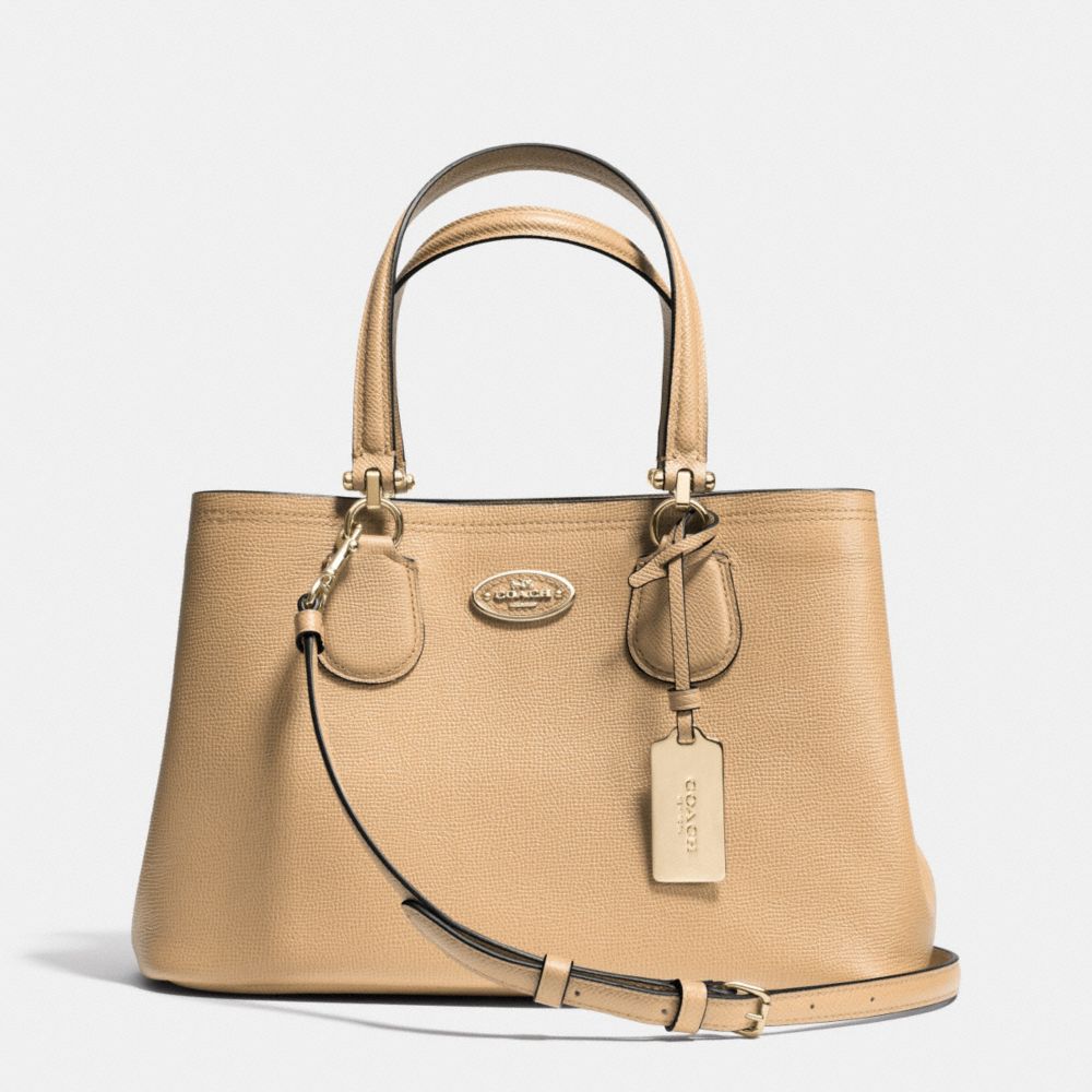 COACH F34563 SMALL KITT CARRYALL IN CROSSGRAIN LEATHER LINUD