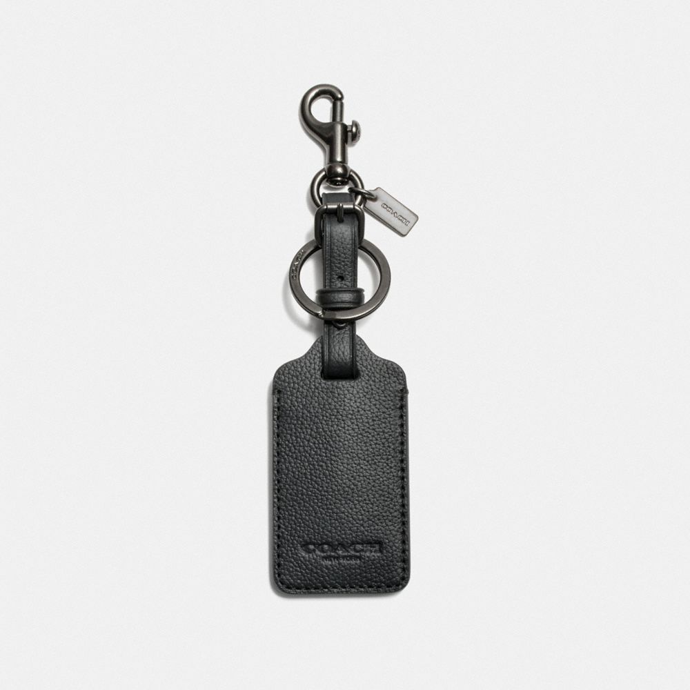 COACH LUGGAGE TAG - QB/BLACK - F34586