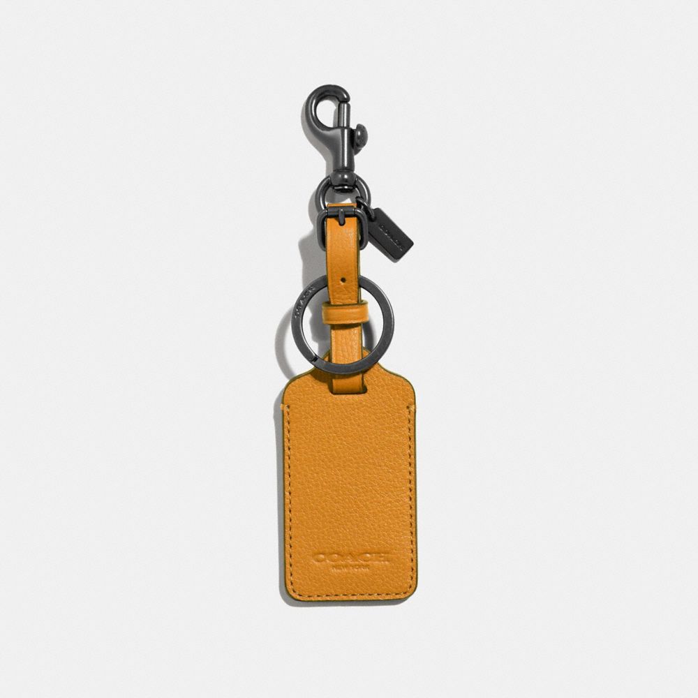 coach leather luggage tags