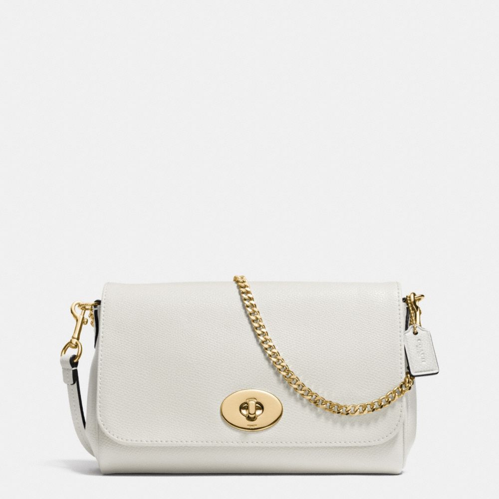 COACH MINI RUBY CROSSBODY IN LEATHER - IMITATION GOLD/CHALK - F34604