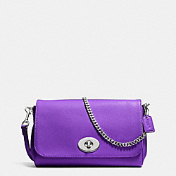 COACH F34604 - MINI RUBY CROSSBODY IN LEATHER SILVER/PURPLE IRIS