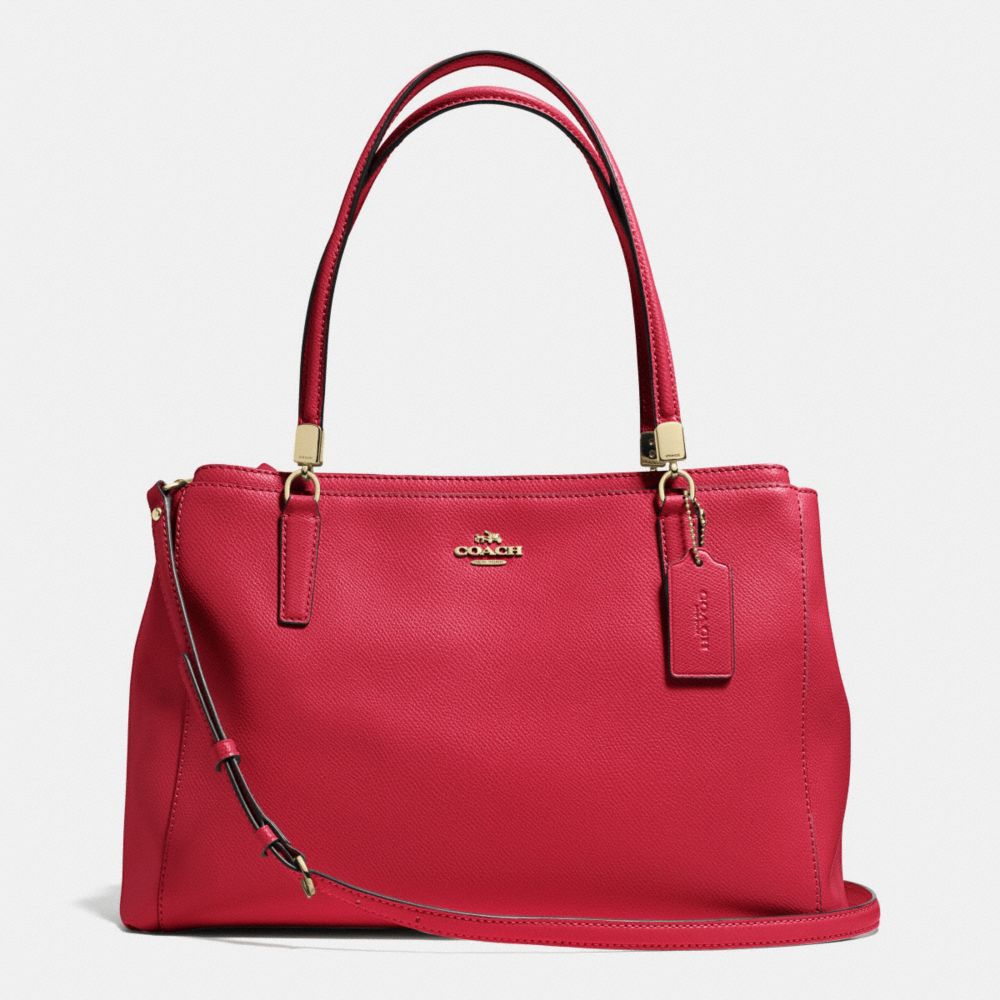 COACH f34672 CHRISTIE CARRYALL IN LEATHER IMRED