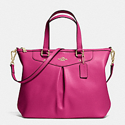 COACH F34680 - PLEAT TOTE IN CROSSGRAIN LEATHER IMCBY