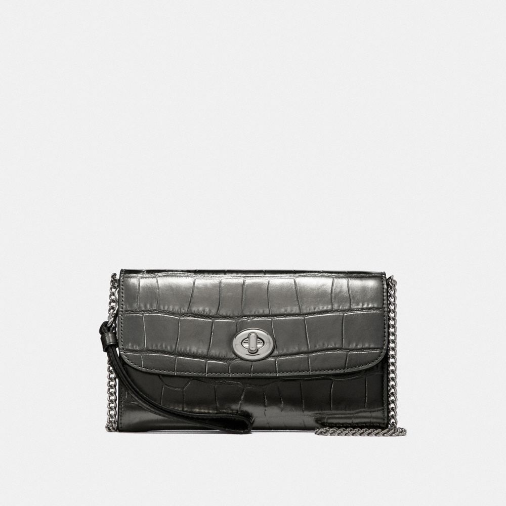 CHAIN CROSSBODY - GUNMETAL/SILVER - COACH F34730