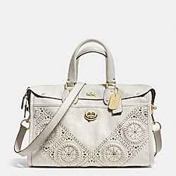 MINI STUDS RHYDER SATCHEL IN LEATHER - LIGHT GOLD/CHALK - COACH F34756