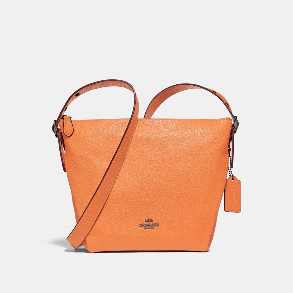 COACH F34767 DANNY DUFFLE ORANGE/BLACK ANTIQUE NICKEL