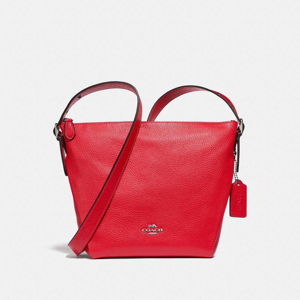 COACH DANNY DUFFLE - BRIGHT RED/SILVER - F34767