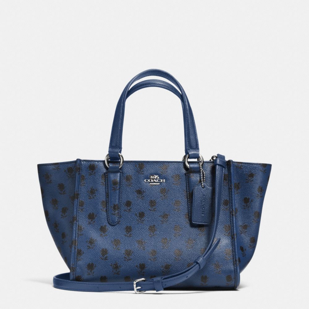 CROSBY MINI CARRYALL IN PRINTED CROSSGRAIN LEATHER - SVDSS - COACH F34774