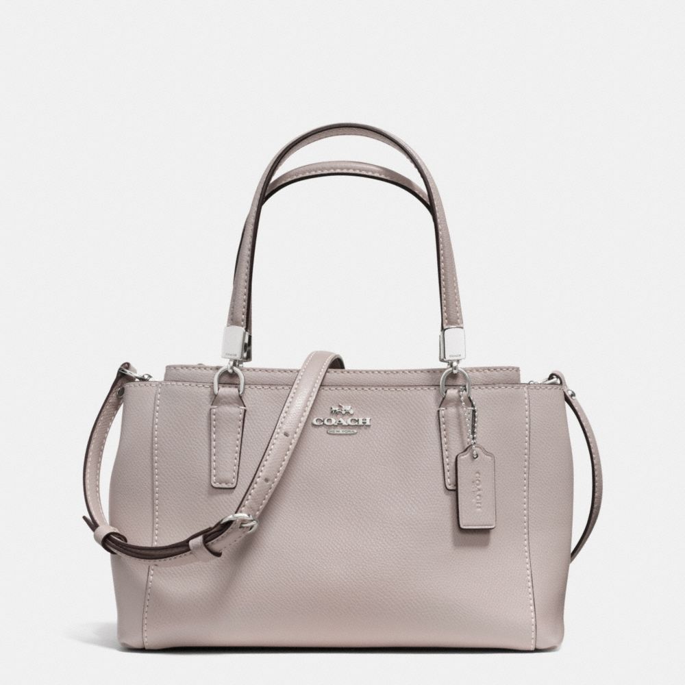 MINI CHRISTIE CROSSBODY IN LEATHER - SILVER/GREY BIRCH - COACH F34797