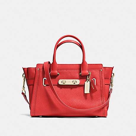 COACH f34816 COACH SWAGGER 27 CARMINE/LIGHT GOLD