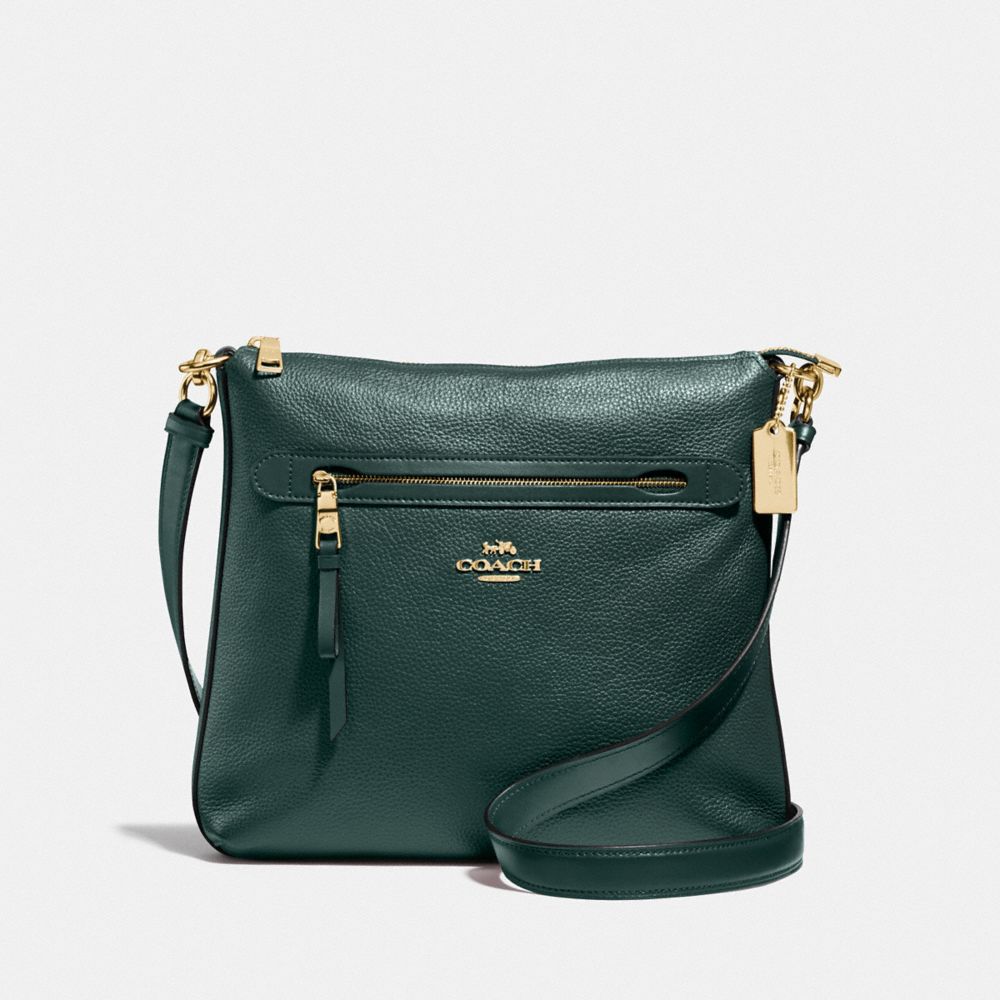 COACH F34823 - MAE FILE CROSSBODY IM/EVERGREEN