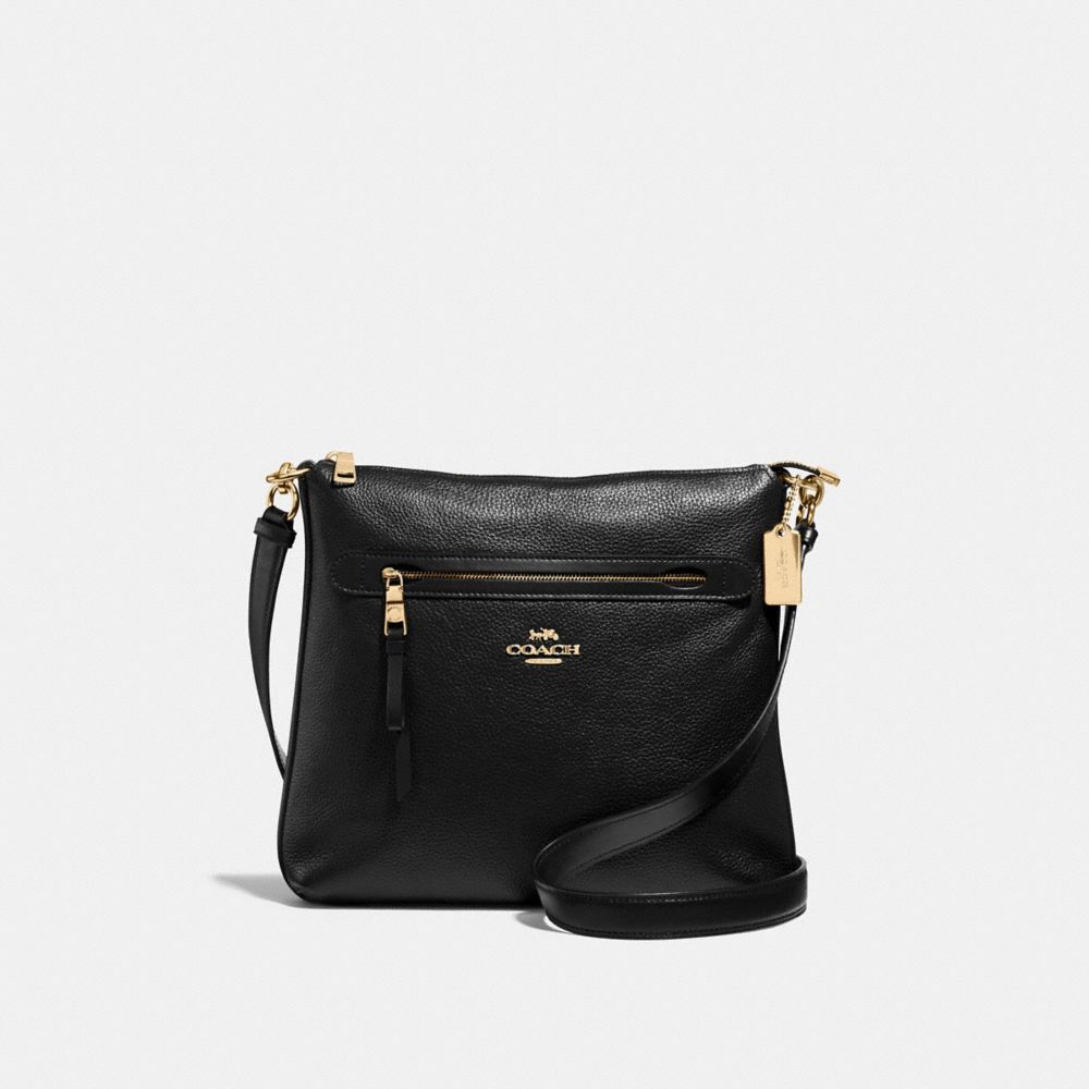 COACH F34823 - MAE CROSSBODY BLACK/LIGHT GOLD