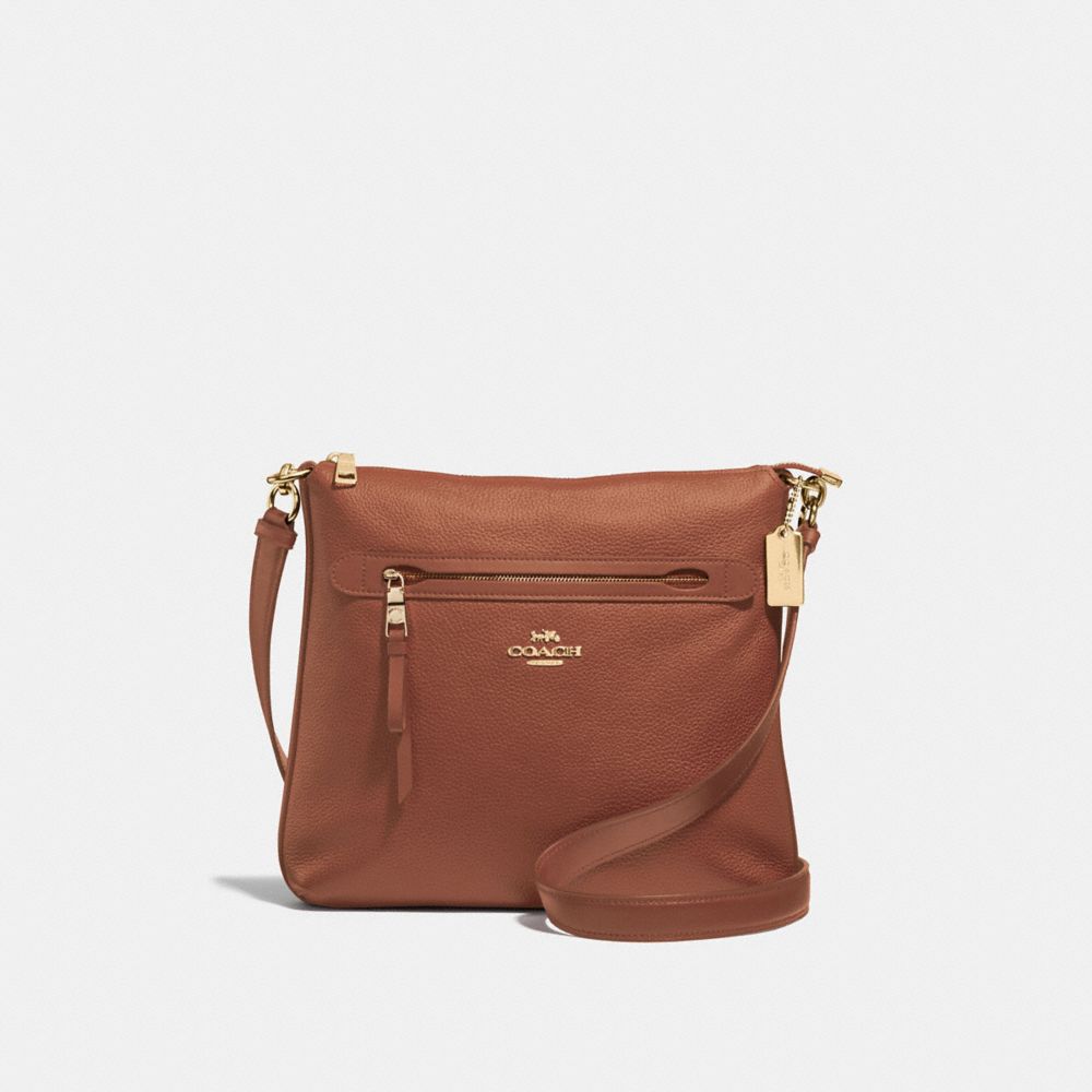 MAE CROSSBODY - F34823 - SADDLE 2/LIGHT GOLD