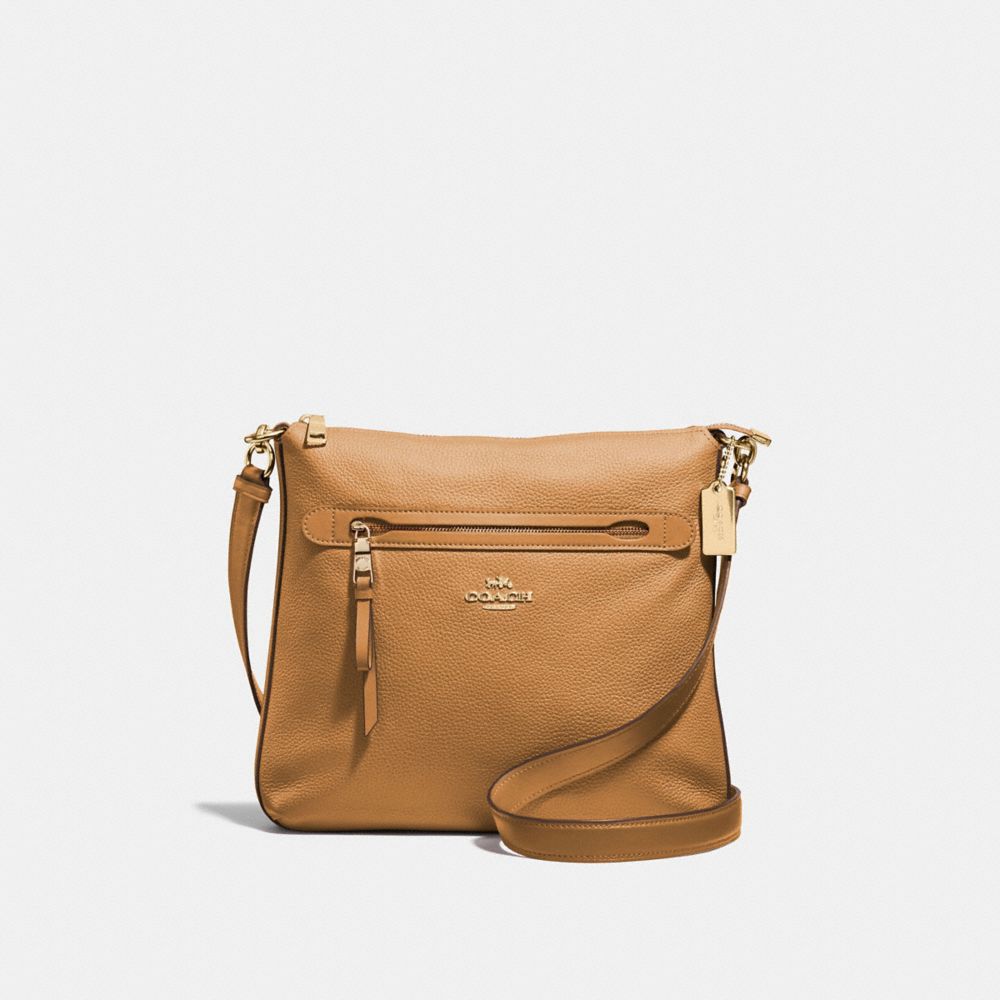 MAE CROSSBODY - F34823 - LIGHT SADDLE/IMITATION GOLD