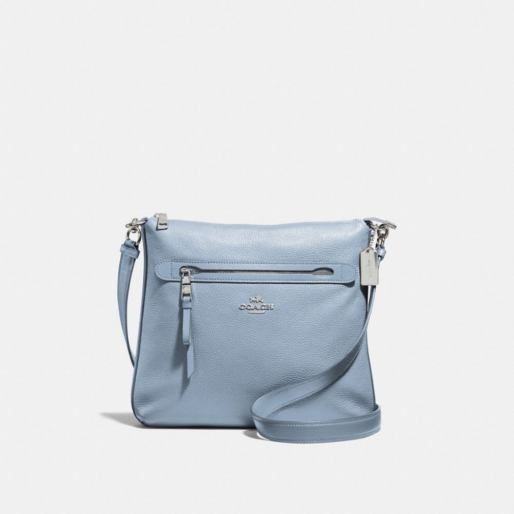 MAE CROSSBODY - F34823 - CORNFLOWER/SILVER