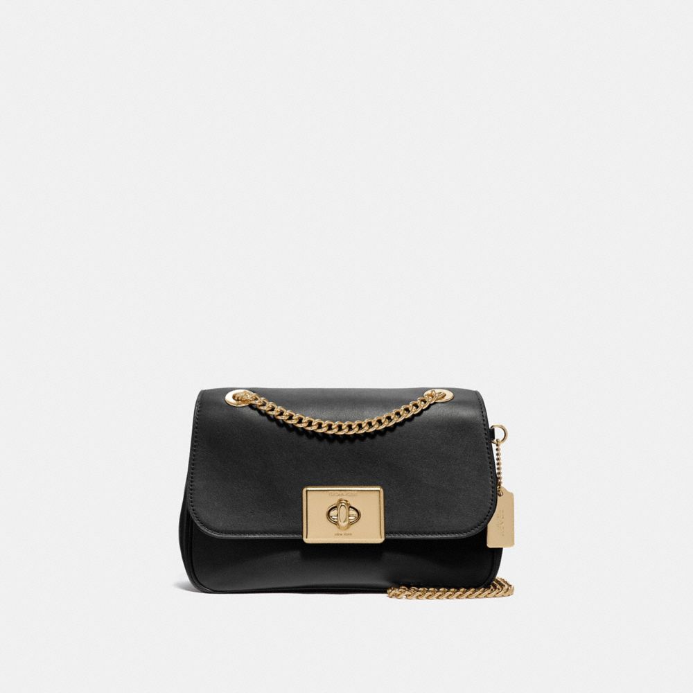 CASSIDY CROSSBODY - F34828 - BLACK/LIGHT GOLD