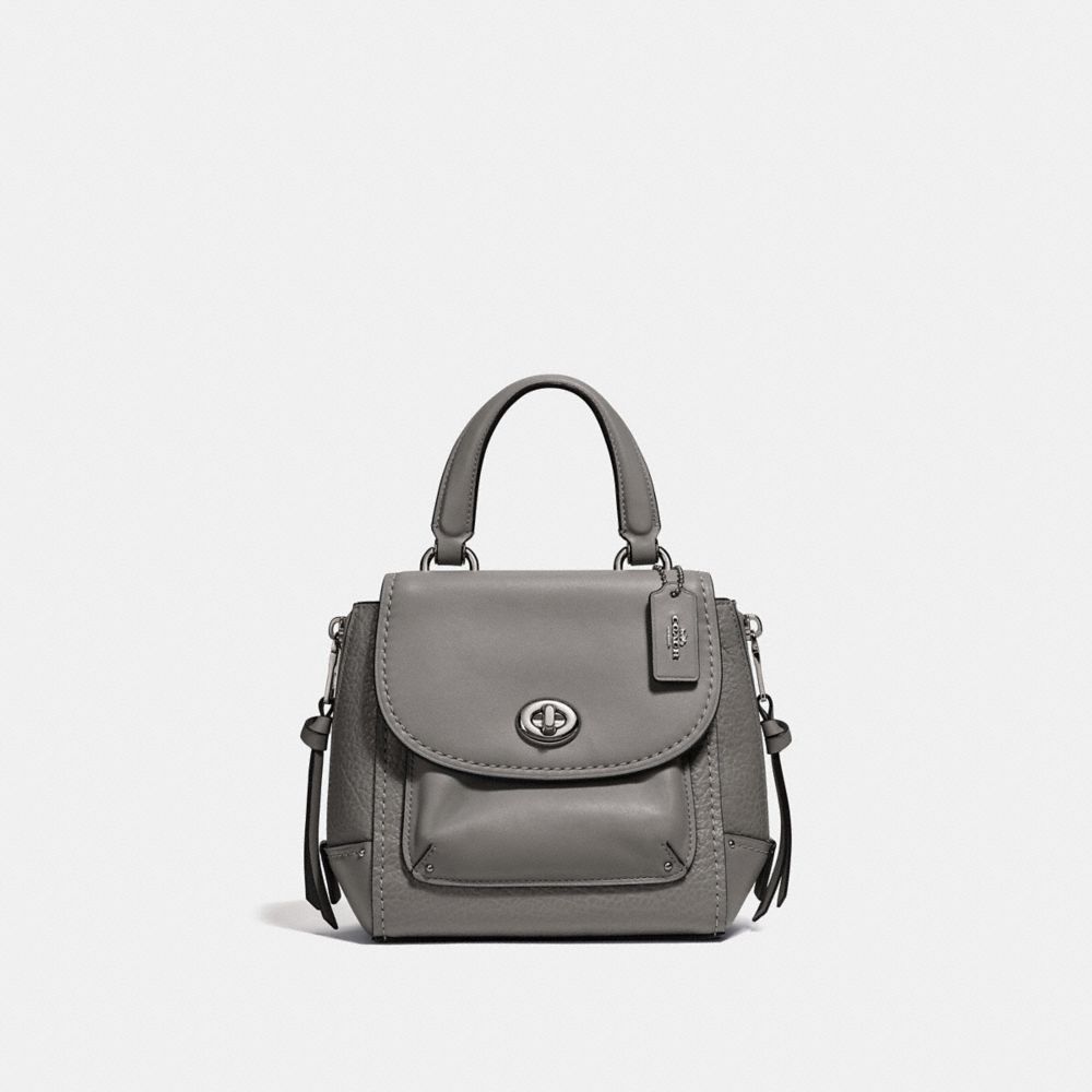 COACH F34830 - MINI FAYE BACKPACK - HEATHER GREY/SILVER | COACH HANDBAGS