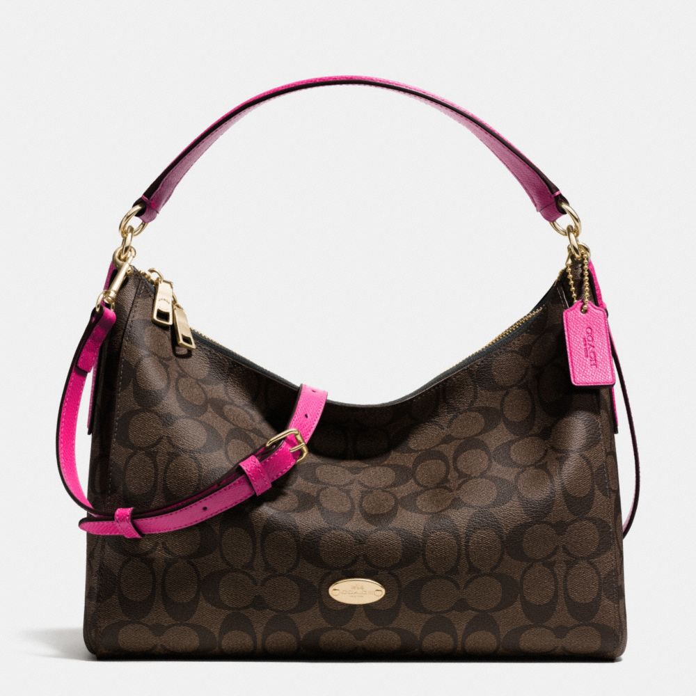 EAST/WEST CELESTE CONVERTIBLE HOBO IN SIGNATURE - IME9T - COACH F34899