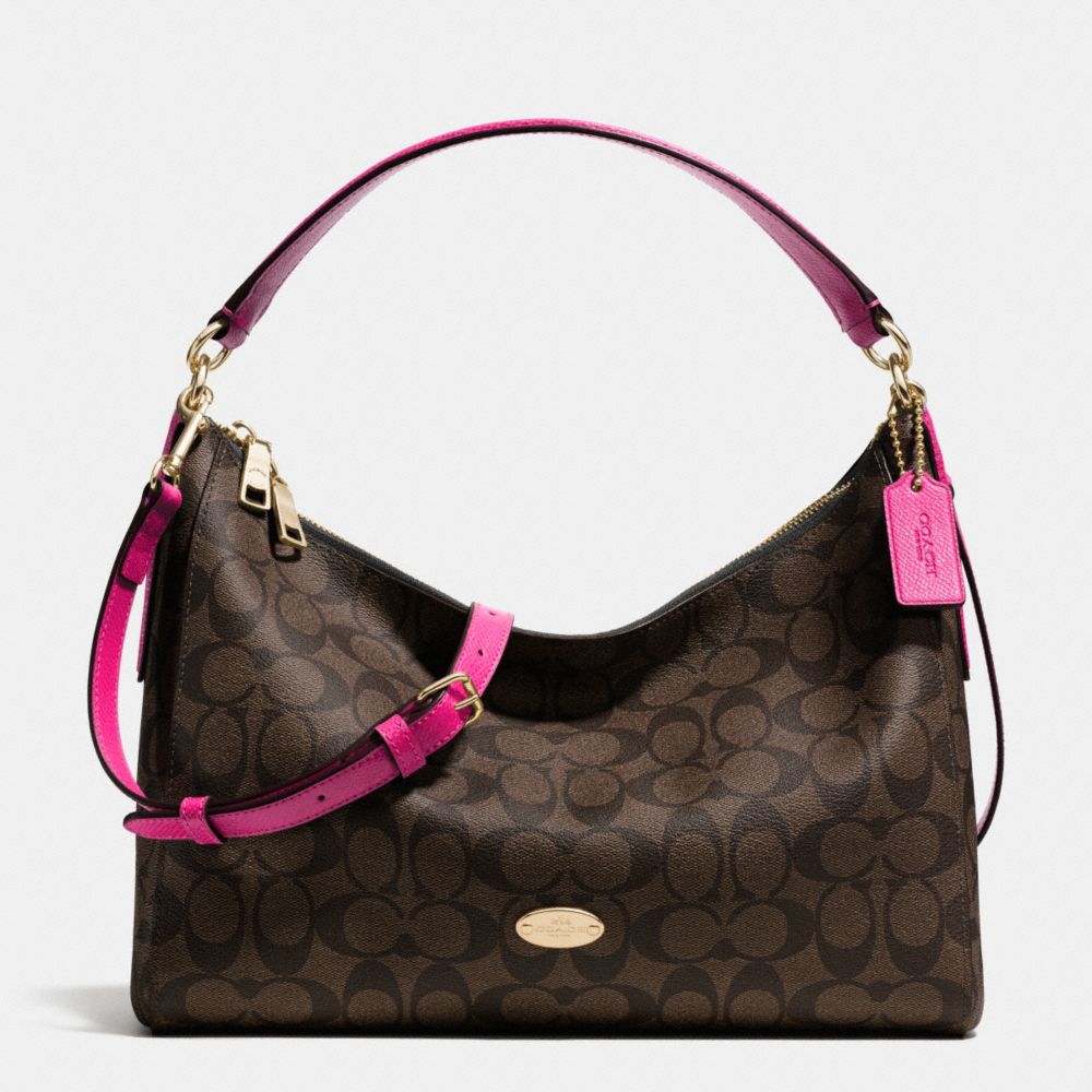 COACH EAST/WEST CELESTE CONVERTIBLE HOBO IN SIGNATURE - IME9T - F34899