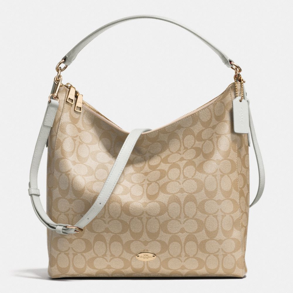 COACH F34910 - CELESTE CONVERTIBLE HOBO IN SIGNATURE CANVAS  LIGHT GOLD/LIGHT KHAKI/CHALK