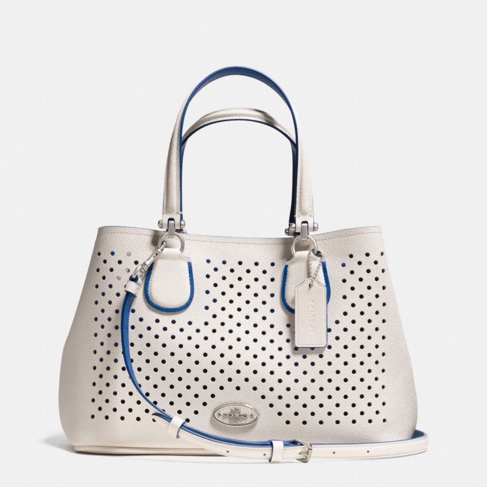 COACH F34971 SMALL KITT CARRYALL IN PERFORATED LEATHER -SVDUV