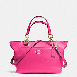 COACH F35030 - MINI ELLIS TOTE IN PEBBLE LEATHER LIGHT GOLD/PINK RUBY