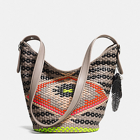 COACH DUFFLE IN WOVEN LEATHER - SVE2M - f35053