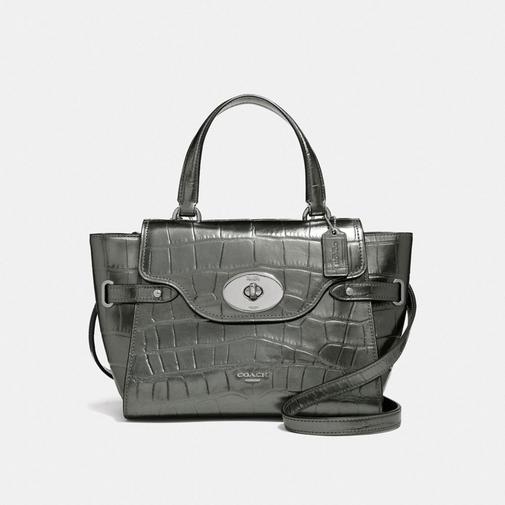 COACH F35060 BLAKE FLAP CARRYALL GUNMETAL/SILVER