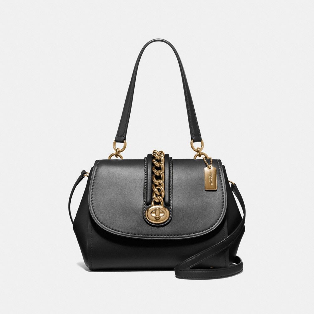 FAYE CARRYALL - F35113 - BLACK/LIGHT GOLD