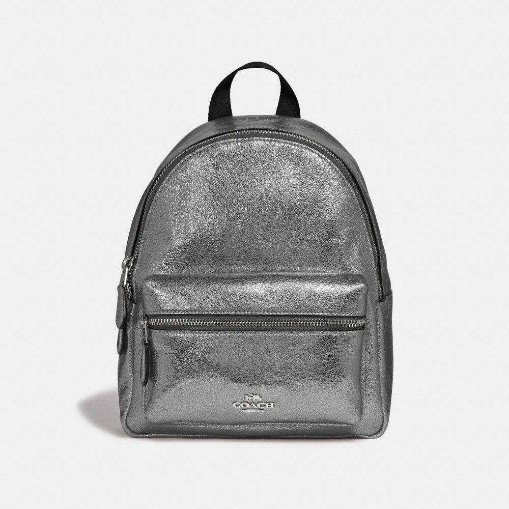 coach metallic backpack