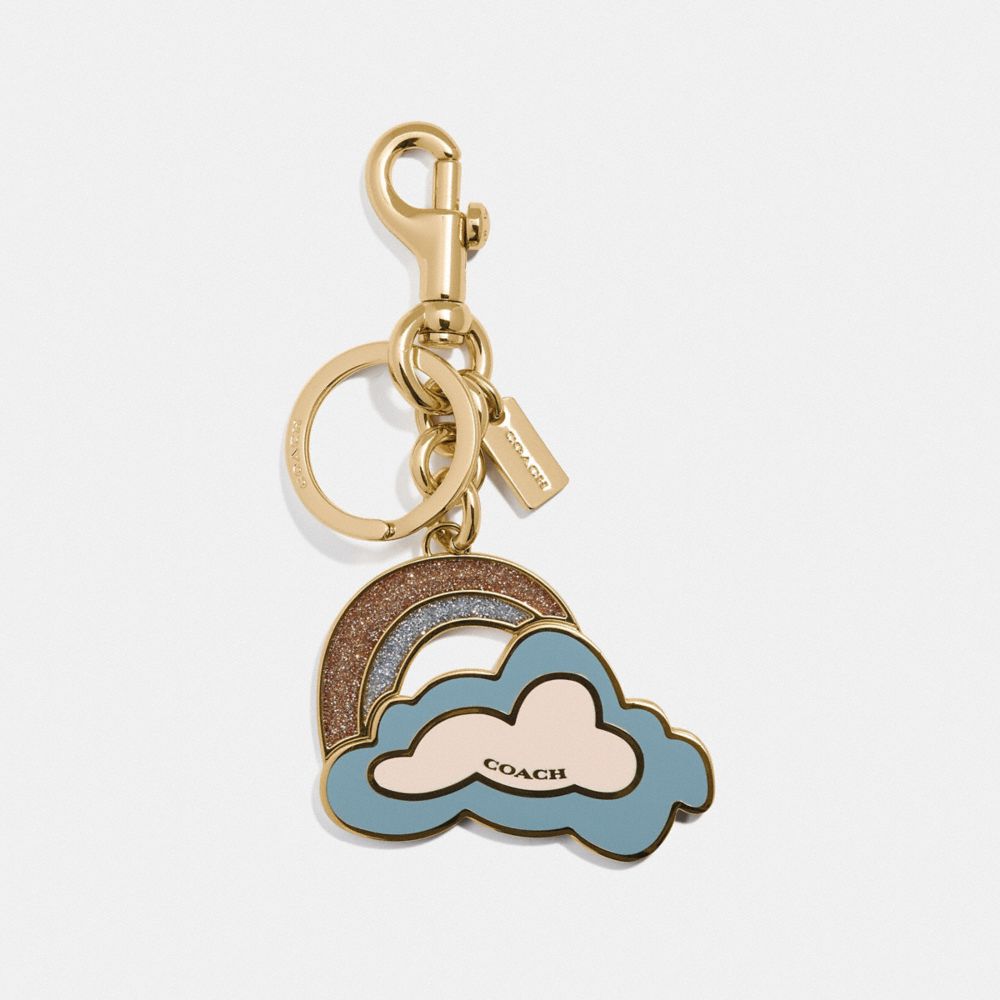 COACH CLOUD BAG CHARM - F35245 - CORNFLOWER/GOLD