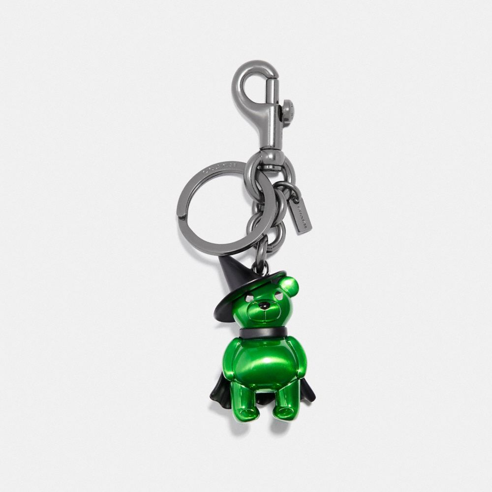 WICKED WITCH BEAR BAG CHARM - F35248 - GREEN/BLACK