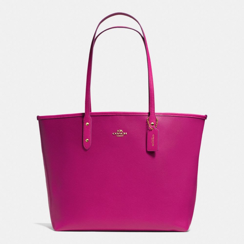 CITY TOTE IN CROSSGRAIN LEATHER - f35355 - IMCBY