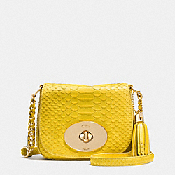 COACH F35403 Liv Crossbody In Python Embossed Leather LIYLW