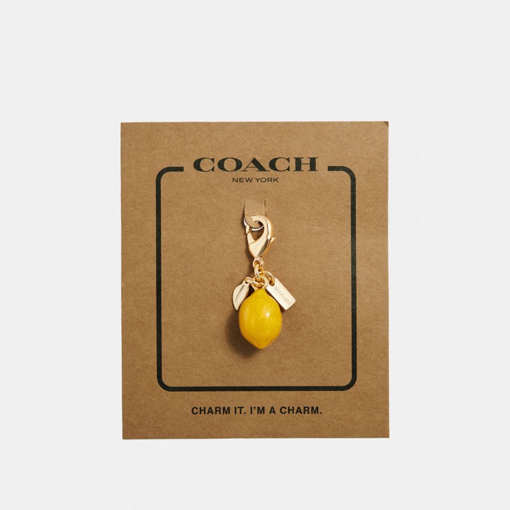 COACH f35468 LEMON CHARM GOLD