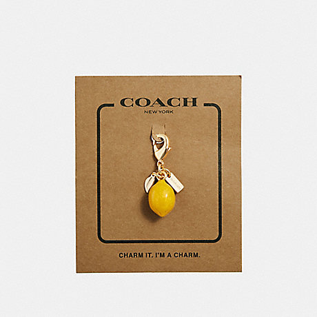 COACH LEMON CHARM - GOLD - f35468